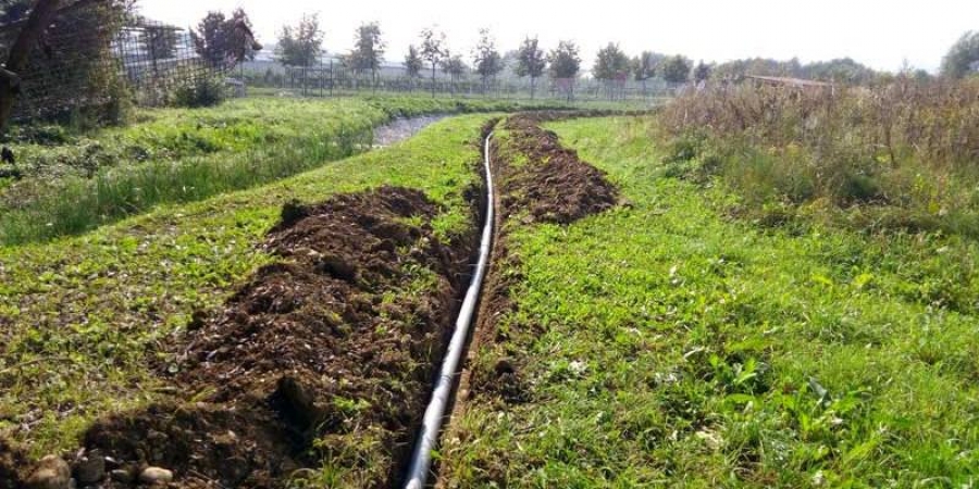 Polaganje cijevi dodatnog dovoda vode