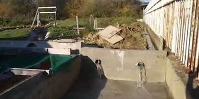 Iskop dovoda vode u novi bazen