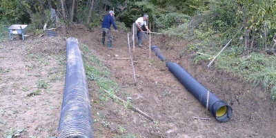 Polaganje cijevi dovoda i odvoda vode